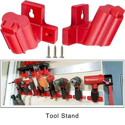 4/8Pcs Wall Mount Angled Power Tool Storage Rack for Efficient Access and Secure Organization In Workshops or Garages