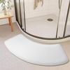 Non-slip Shower Room Door Mat Curved Toilet Bathroom Foot Mat PVC Bathroom Mat  Entrance Mat