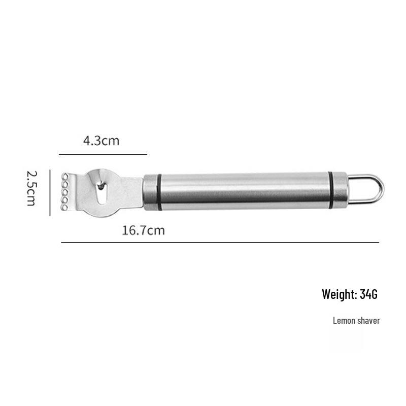 Stainless Steel Multi-Purpose Zester & Fruit Peeler