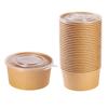temeiju Disposable Kraft Paper Food Containers with Lids