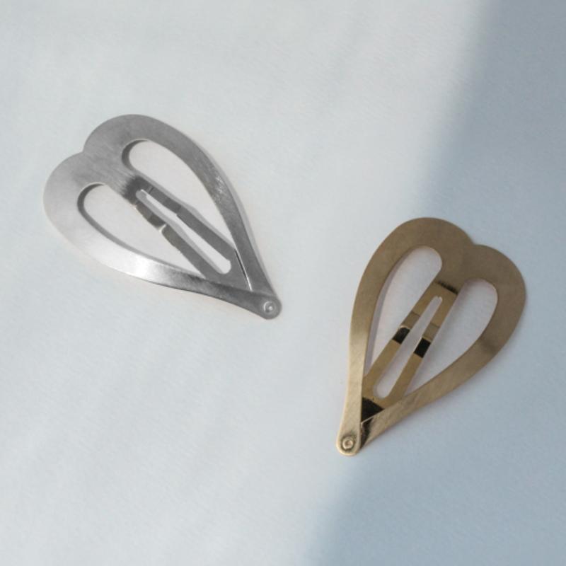 

POSTLUDE METAL HEART HAIRPIN (2 COLORS) GOLD