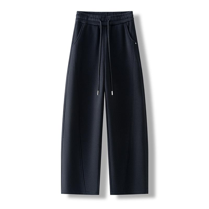 

Women s High-Waist Red Wide-Leg Sweatpants for Spring/Autumn 2026 - Chinese New Year Good Luck Casual Banana Pants 2XL (125-135 Jin) чёрный