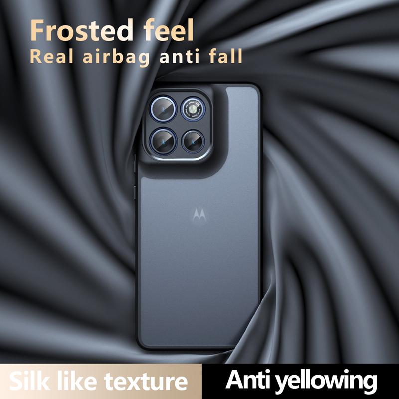 Für Motorola Moto G86 G56 5G Hülle Stoßfest Mattes Hautgefühl Mattes PC+TPU Anti-Fingerabdruck Transparente Abdeckung für MOTO G 86