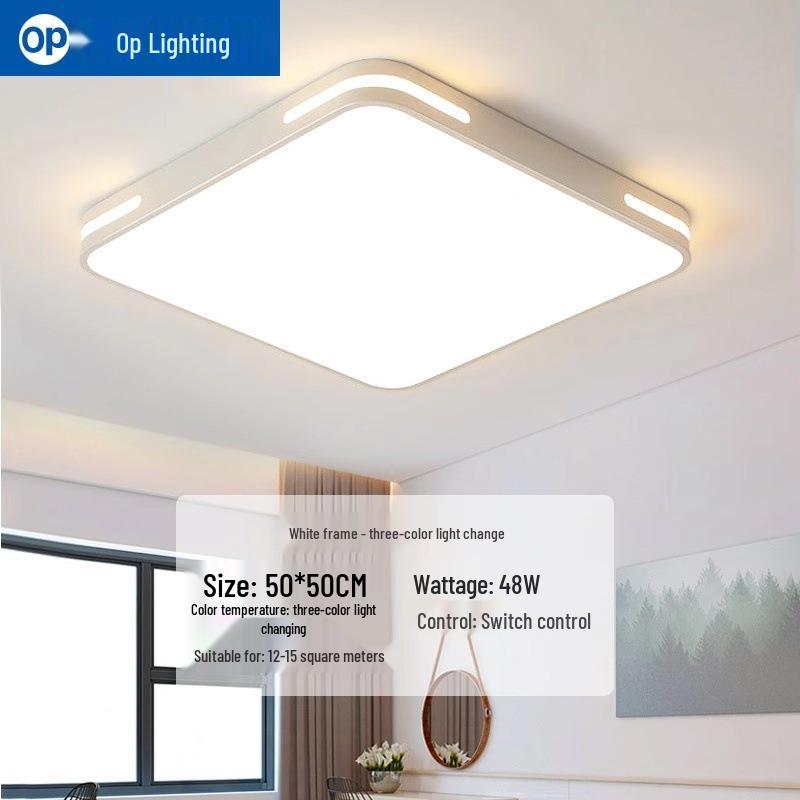 Ultra-Thin Minimalist LED Ceiling Light for Living Room, Dining Room, Bedroom - Modern Whole House Lighting Package