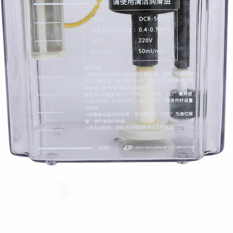 220V 1L Electric Automatic Lubrication Pump Oiler Dual Digital Display CNC Pump