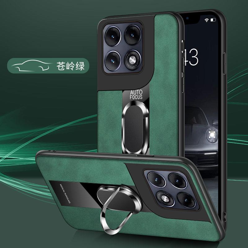 Custodia di Lusso in Pelle di Pecora per Motorola Signature Edge 70 Pro Fusion+ Ultra 60 s 50 G67 G57 Power G86 G56 Copertura con Supporto ad Anello Magnetico
