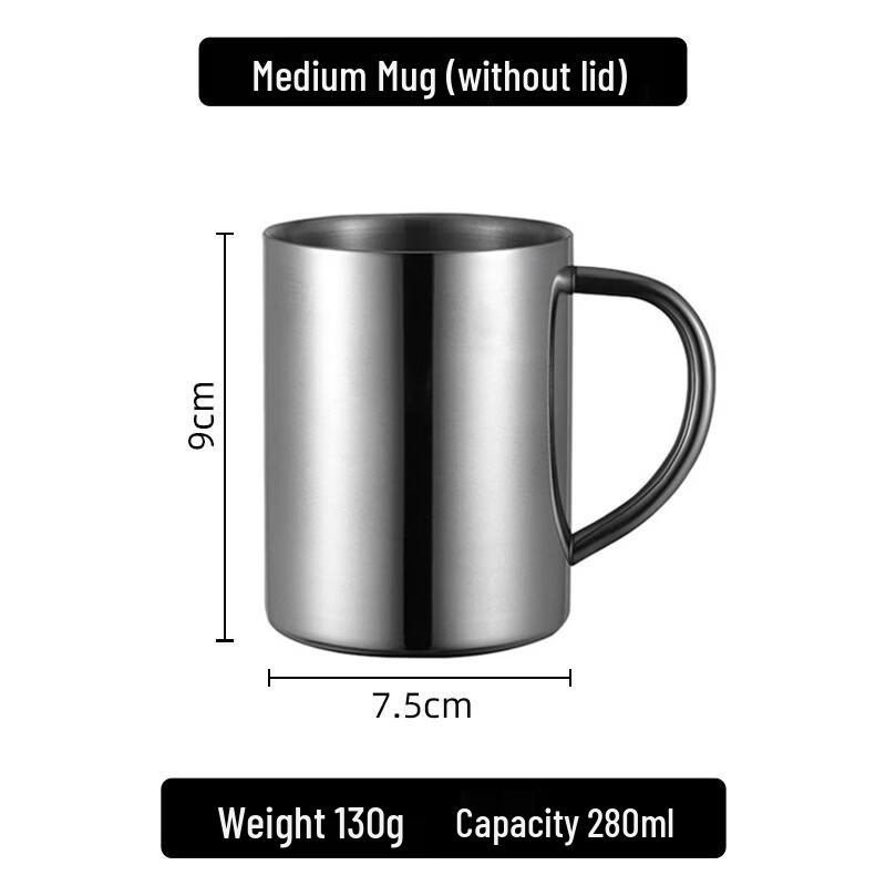 Shangqi Double-Layer Stainless Steel Mug