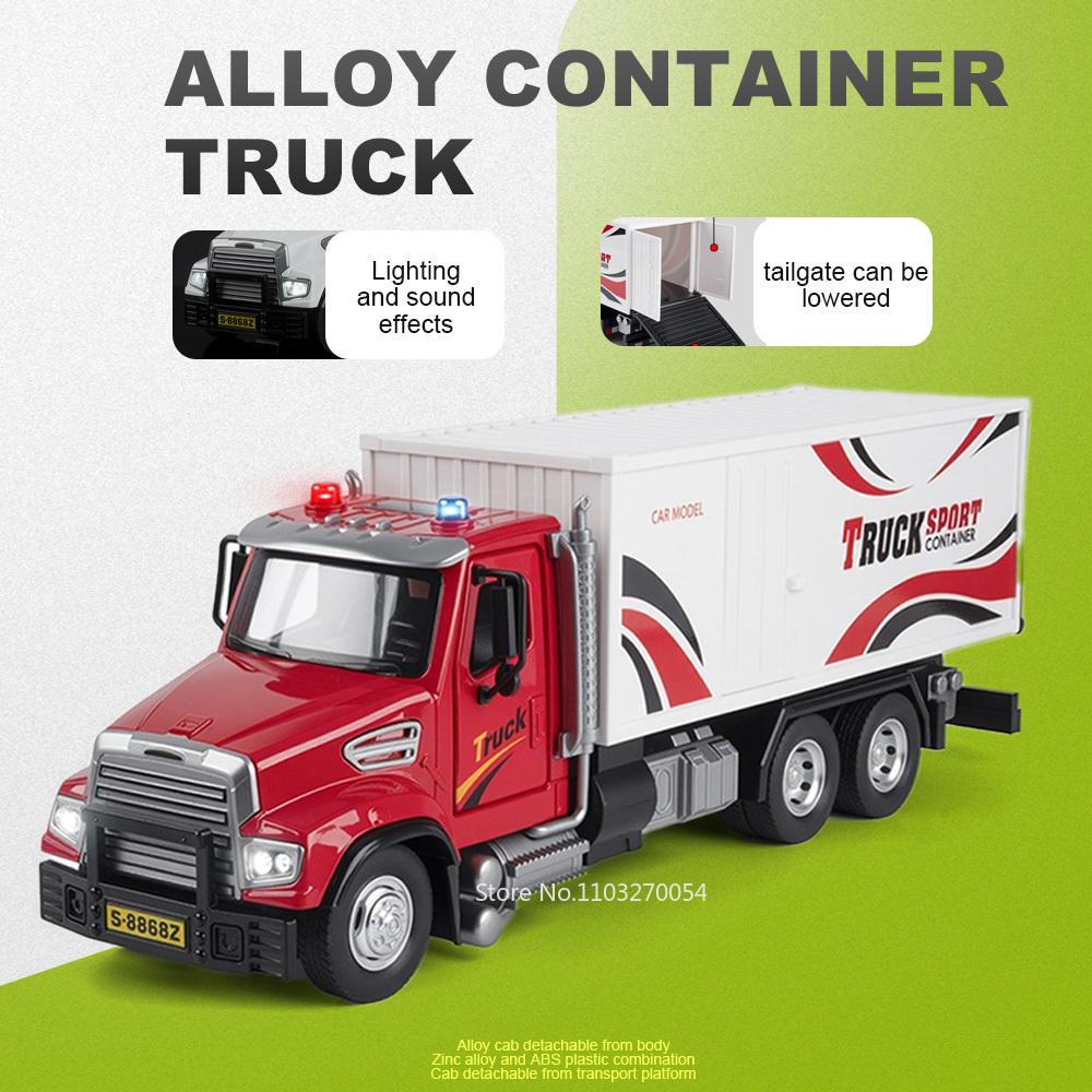 1:32 Alloy Fire Engineering Vehicle Series Model Diecast Car Toys Water Truck Doors Opened Rubber Tires Container Festival Gifts