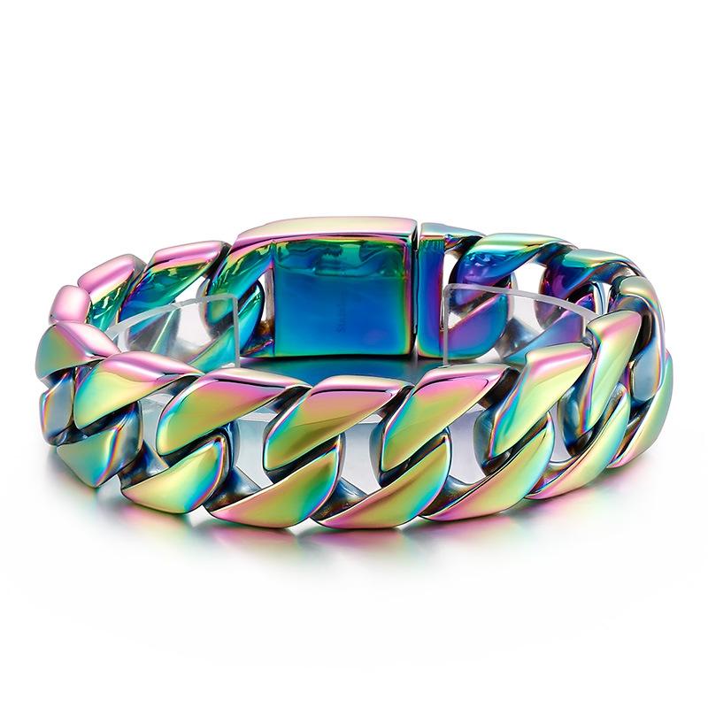 European and American Tide People Fashion Personality Simple and Elegant Men's Titanium Steel Bracelet