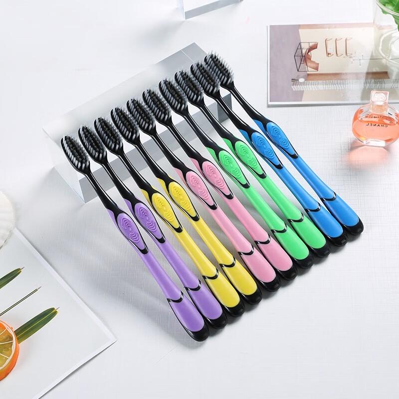 

Adult Charcoal Soft-Bristle Toothbrush 10-Pack