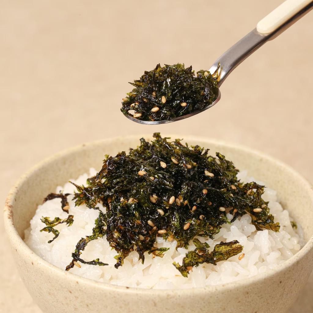 [Sung Gyung] Fiocchi di Alghe Condite 80g Alghe Coreane Arrostite Kimjaban Doljaban Condimento per Riso Sesamo K-Food