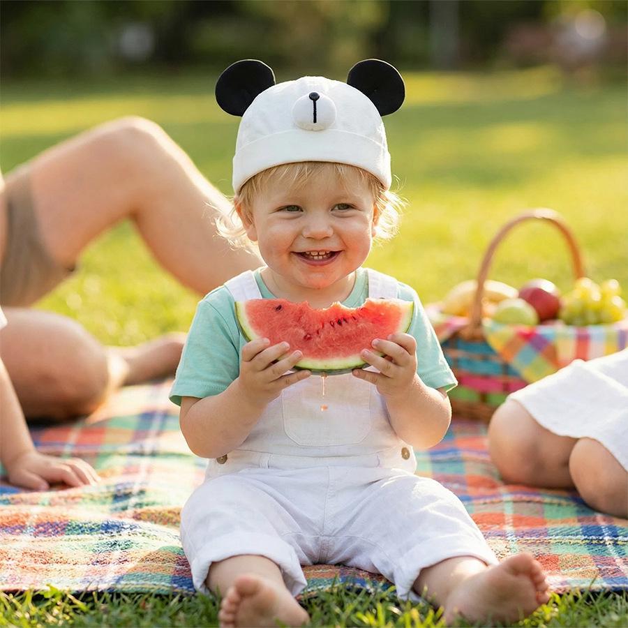 Wide Brim Toddler Sun Hat with Big Ears - Spring & Autumn Baby Sunshade for Boys & Girls 6-18 Months