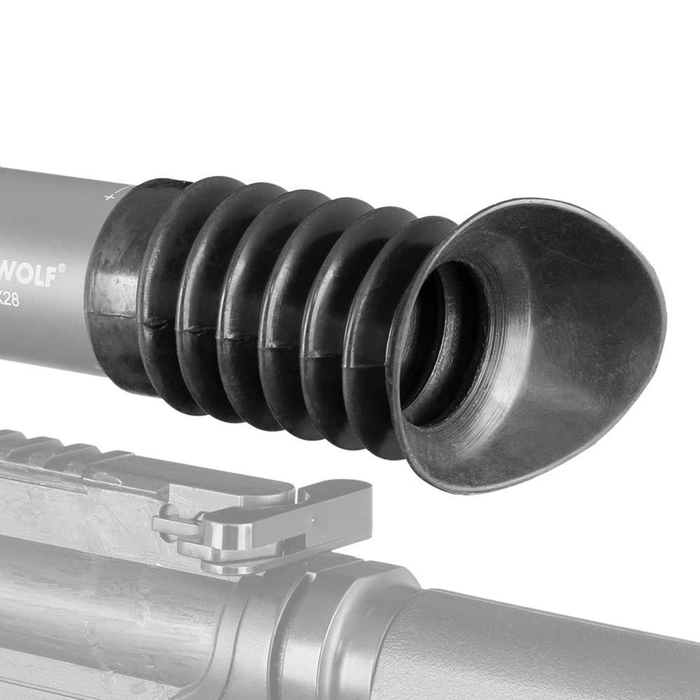 38mm Flexibilní škálovatelnost Okulár Měkký Gumový Kryt Ochranný Oční Kryt Lov Airsoft Puškohled Teleskop Lov sig
