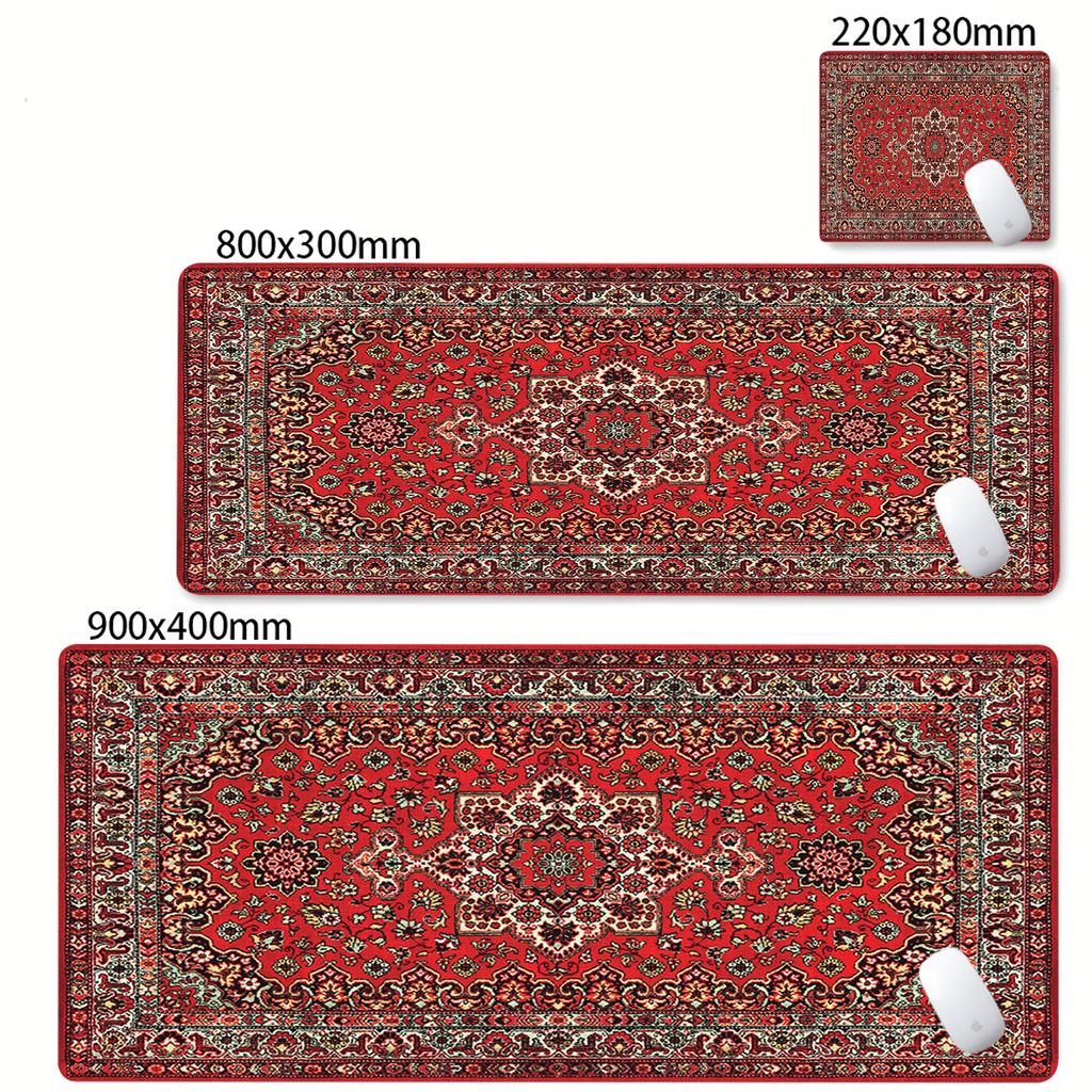 Gaming Mousepad Natural Rubber Antislip Soft KeyboardPad Big Persian Carpet Mouse Pad Office Desk Accessories Computer Mouse Mat