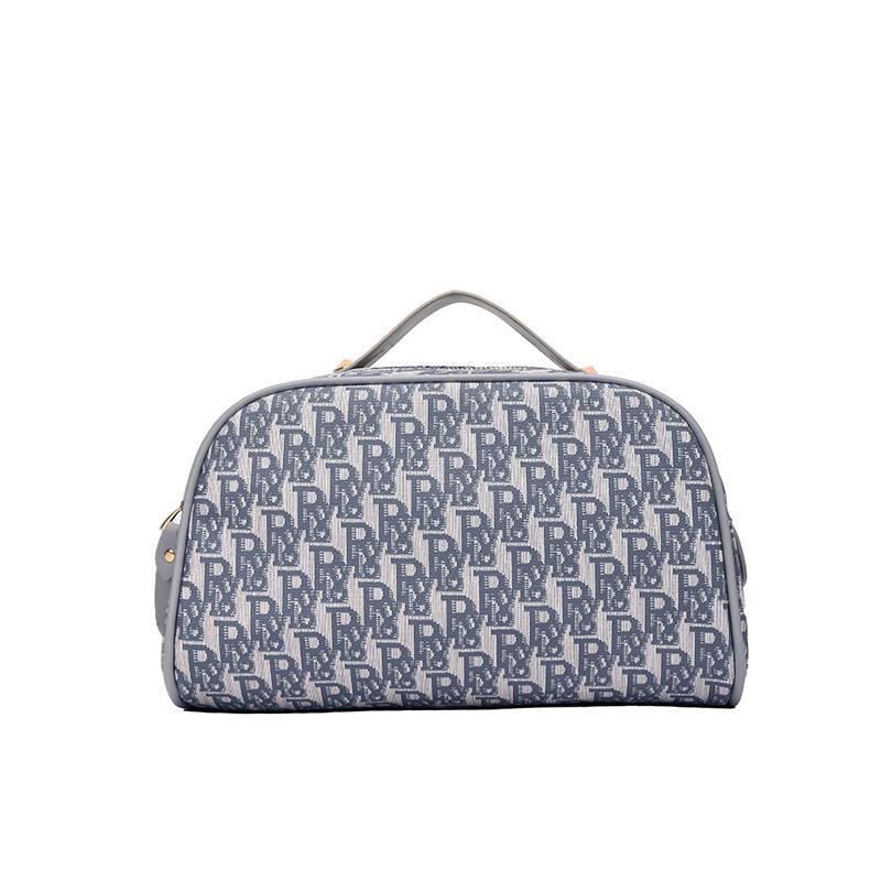 

Дорожная косметичка через границу Новая высоко вместительная косметичка для мамы и ребенка Модная и универсальная водонепроницаемая дорожная сумка для хранения косметики 27x15x16cm синий