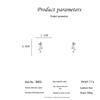 2023 Trendy Korean Rhinestone Butterfly Tassel Crystal Stud Earrings
