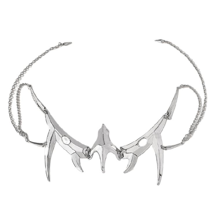 Fashion Gothic Mask Cyber Punk Irregular Silver Color Hollow Women Men Earrings