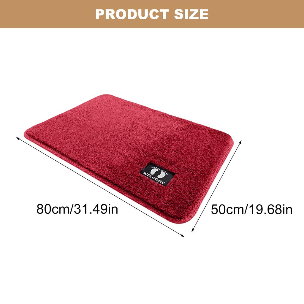 50x80cm Plushes Bath Mats NonSlip Absorbent Carpet for Bathroom Shower Tub Machine Washable Soft Rugs