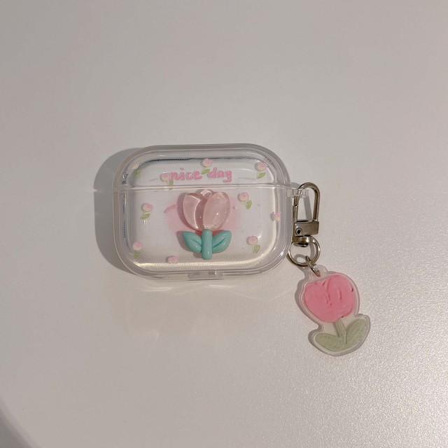 

Беспроводная зарядная коробка Bluetooth с мультяшным 3d цветком для Apple Airpods 3 Pro 2nd 2 1, милый брелок для ключей, чехол для наушников Conque Capa For Airpods Pro