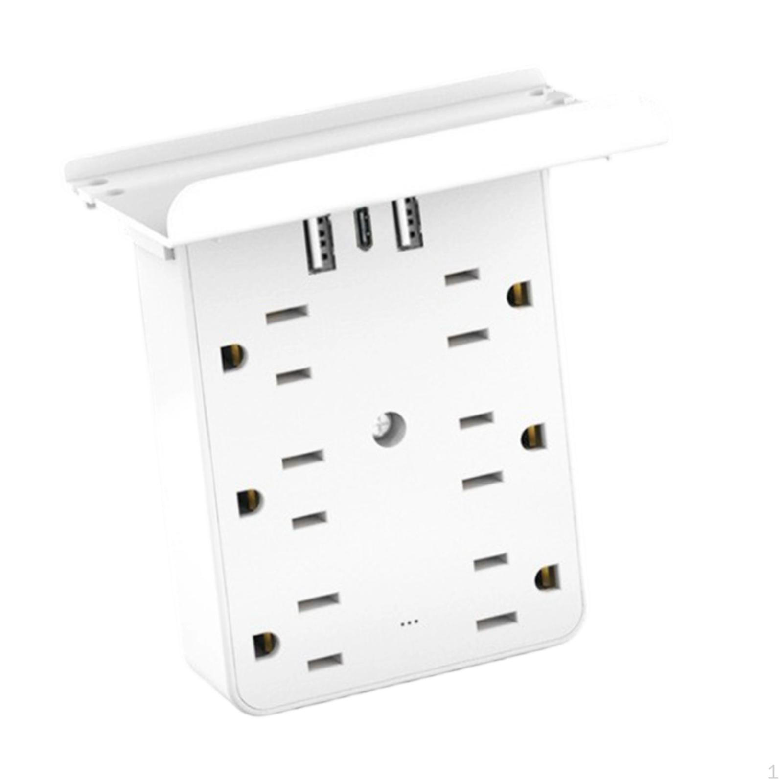 

Multi Plug Outlet Multiofunctional Sturdy Wall Extender for Dorm School Home