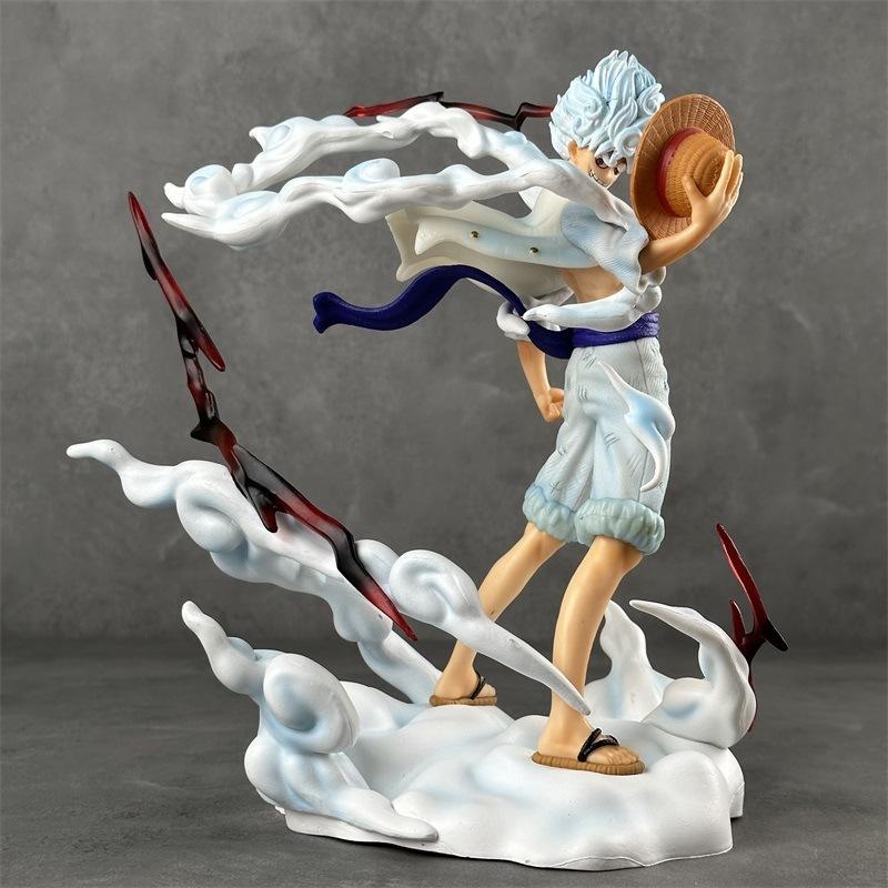 One Piece Figure MY Standing Posture Nika Luffy Battle Scene GK Statue Anime Figurine Model Room Desktop Ornament