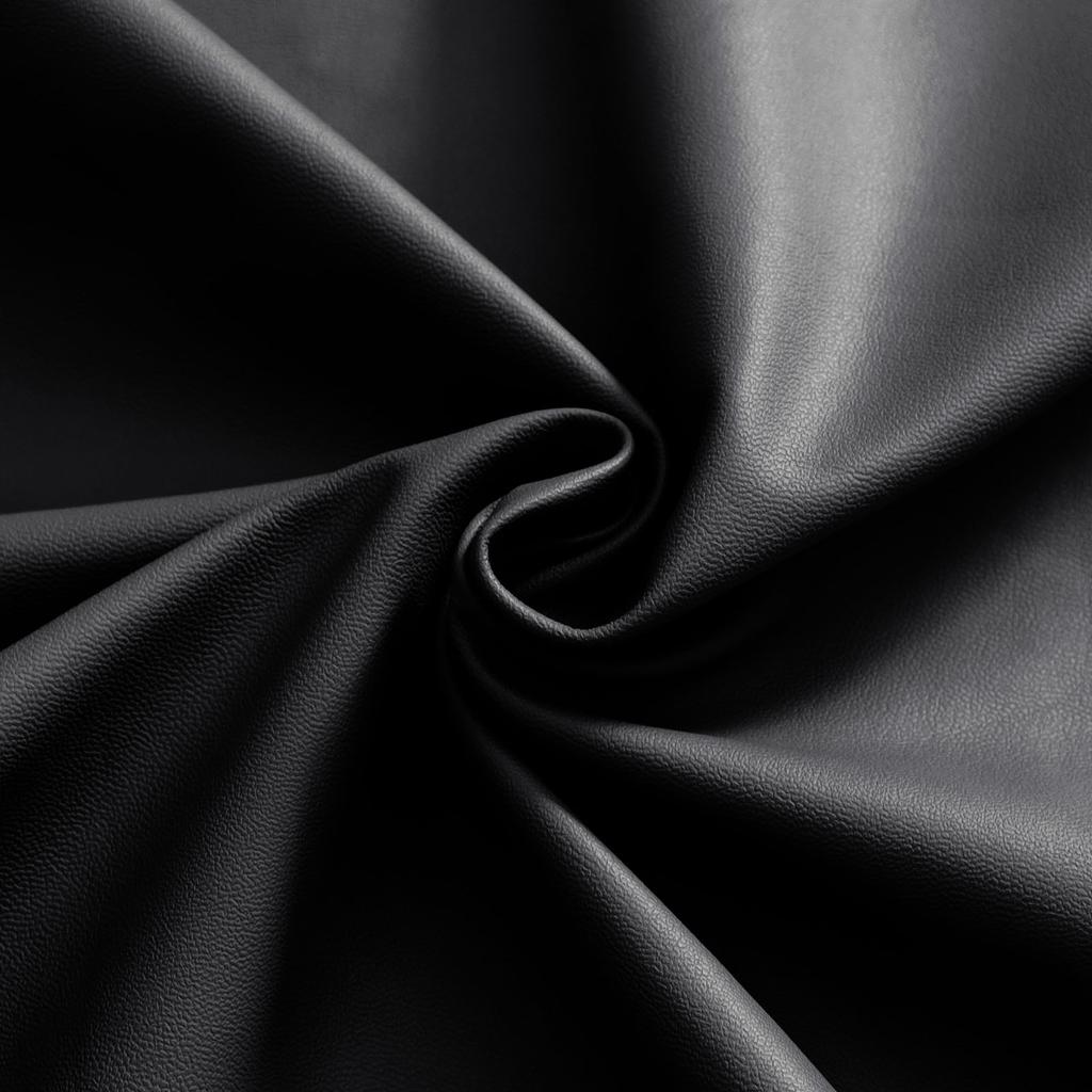 Black Eco Leather Cover For The Chair Seat