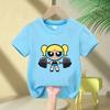 Girls Super Powerful Blouse Training Streetwear Tshirt Kids Shirt Academy Fitness Tshirt