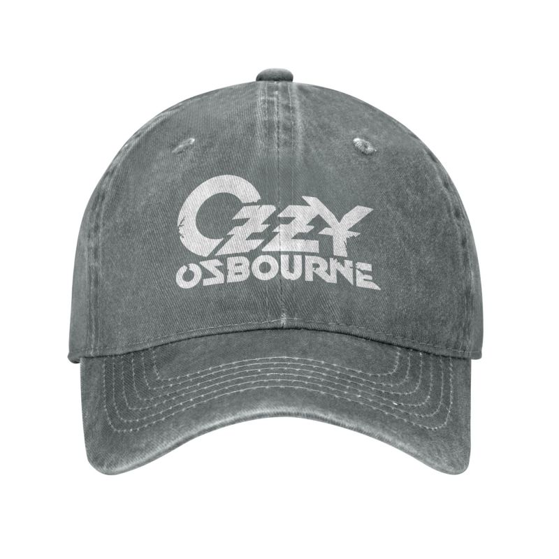 Custom Ozzy Osbourne Metal Rock Print Baseball Caps Vintage Cotton Washed Headwear Men Women Outdoor Sun Golf Hats Snapback Cap