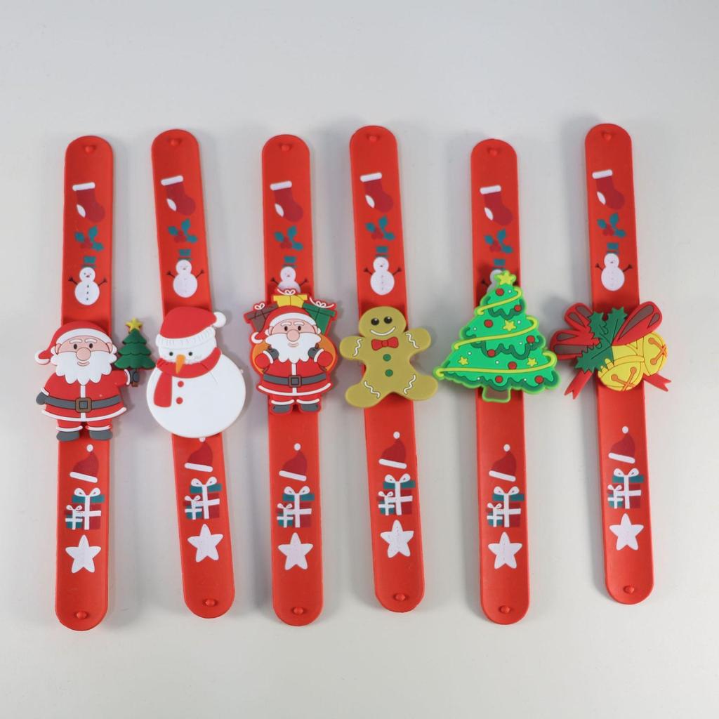 Children's Christmas Snap Bracelet – Holiday Themed Party Toy