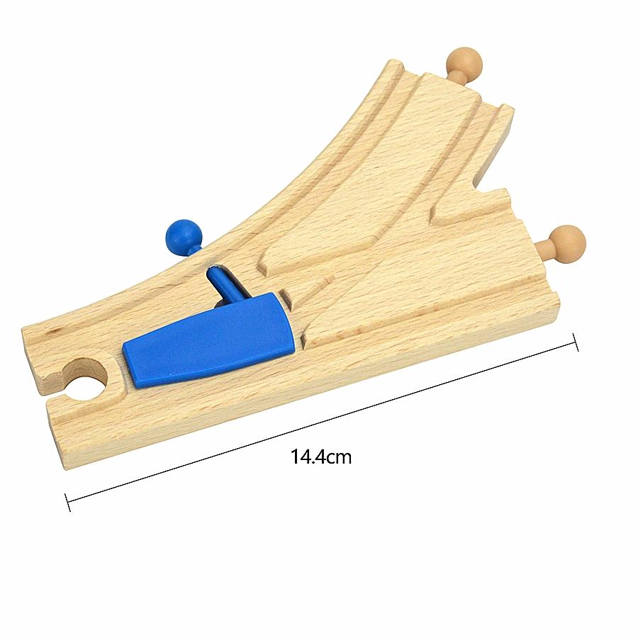 Kinds Of Wooden Track Accessories Beech Wood Railway Train Track Connector Toys Fit Biro All Brands Wooden Tracks Lights Toys