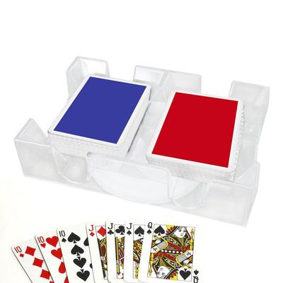 Drehbarer Kartenhalter Klarer drehbarer Kartenhalter Doppeldecks Drehbarer Kartenhalter Spielkartenablage Robust und praktisch für Kinder