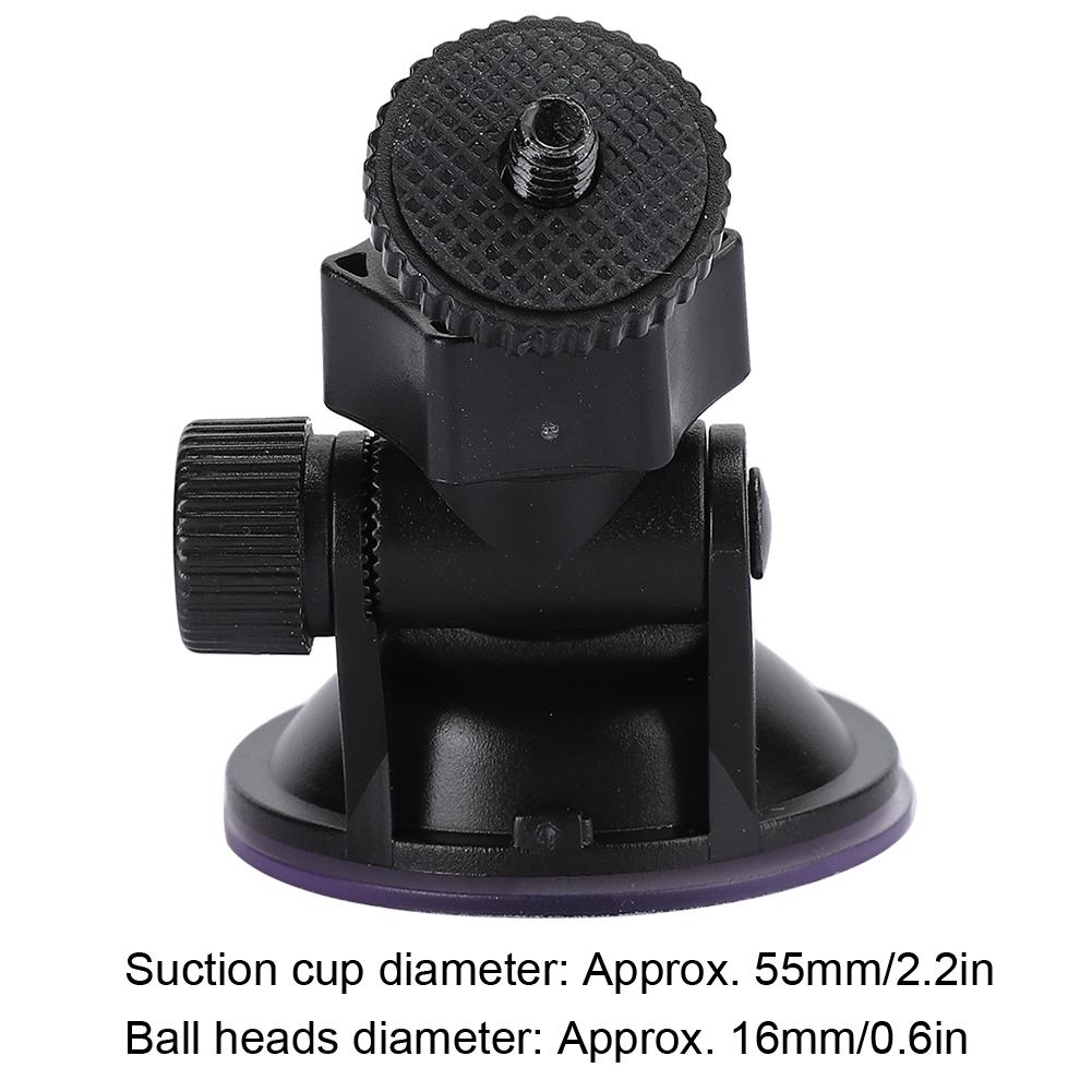 HD H3005A 2Pcs Driving Recorder Car Bracket 55mm Suction Cup 360 Degree Rotating Support Screw Heads