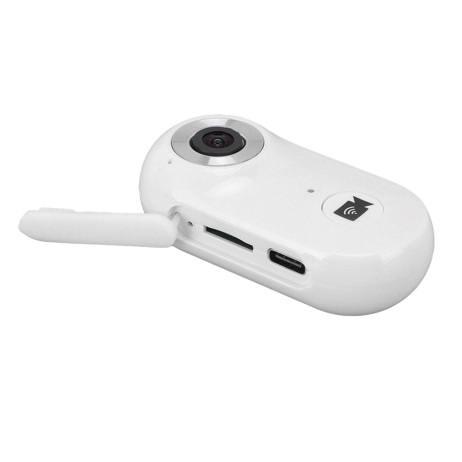 

Камера на ошейнике для домашних животных 1080P HD 2.4G беспроводной носимый видеорегистратор для собак и кошек циклическая запись маленькая белый