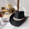 New Series Cowboy Hat Women's Men's Vintage Gentleman Dress Hat Panama Cowboy Jazz Hat Sombrero Hombre