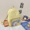 Schooltas Japanse stijl INS mini transparante kinder kleine tas, zoete niche meisjesachtige reis- en winkel kleine rugzak voor vrouwen