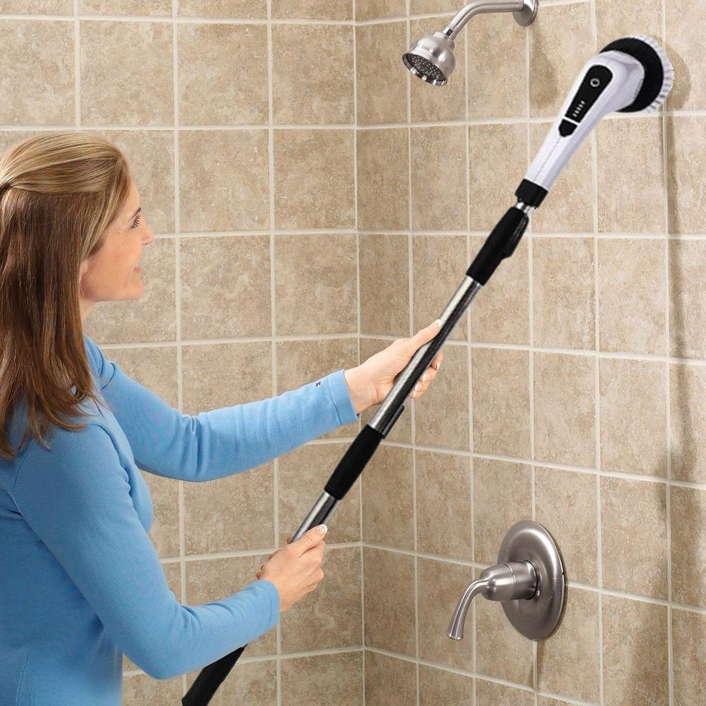 Electric Cleaning Brush Kitchen Bathroom Brush, Long Handle Brush Seven In One Toilet Brush Electric Brush