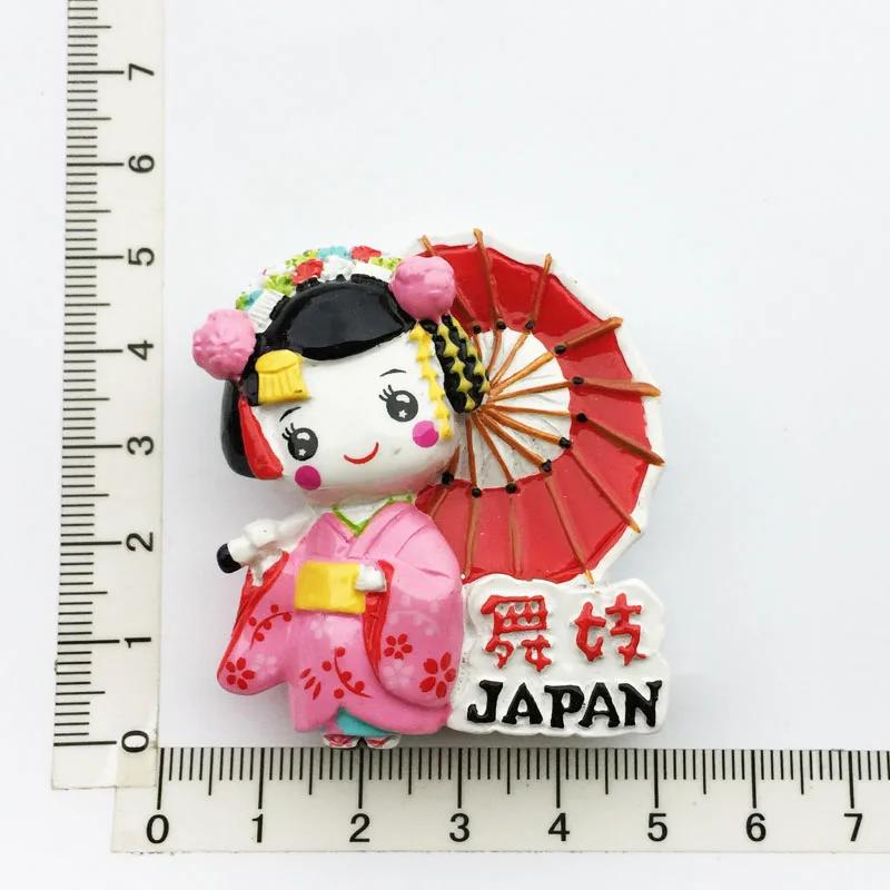Japan Tourist Souvenir Fridge Magnets Japanese Resorts Souvenir Magnetic Stickers for Photo Wall Fridge Stickers Children Gifts