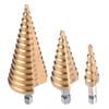 Stepped Cone Drill Bits for Metal Set AMIO-03271