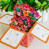 Thank You Cards 3D Pops-up Bouquet Gift Thanksgiving Greeting Cards New Paper Flowers