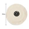 50-150mm White Cotton Lint Cloth Buffing Wheel Jewelry Mirror Polishing Wheel Grinder Tool Polishing Disc Polisher