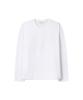 DRAW FIT Hail Cotton Crop Long Sleeve T-Shirt [White]