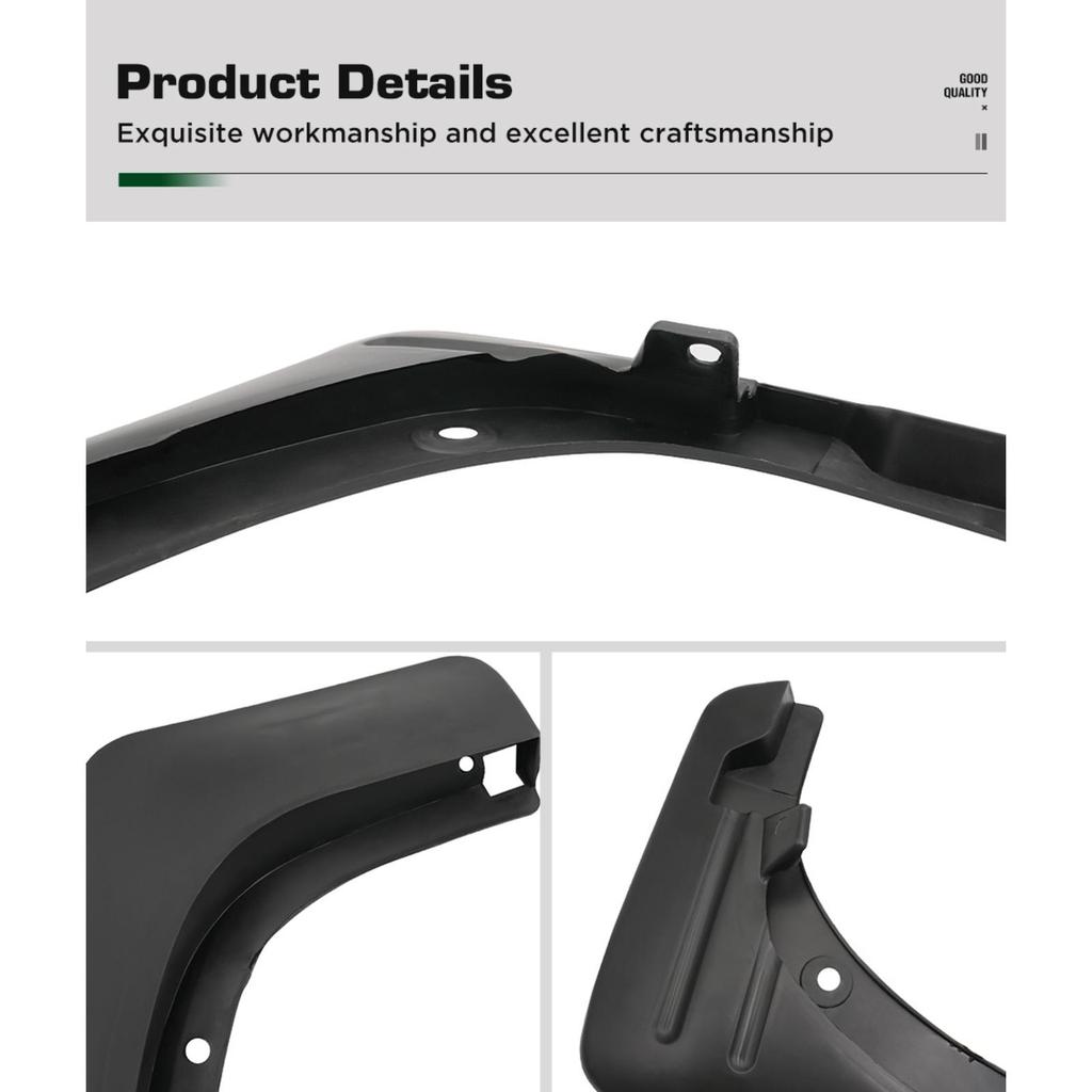 4PCS Car Mud Flaps Splash Guards Mudguards Car Mud Flaps Compatible with Chery Tiggo 2005 2006 2007 2008 2009