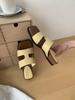 Fashion Open-toe Sandals Women Summer New Thick Heels for Women's Low-heeled Fashion Outdoor Slippers Beach Flip Flops Female Slides