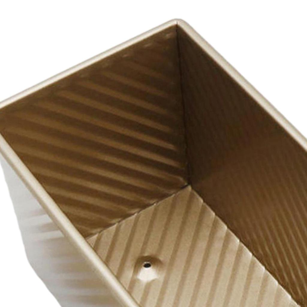 Pullman-Kastenform, Antihaft-Backgeschirr zum Brotbacken, Brotkasten aus gewellter Aluminiumlegierung,