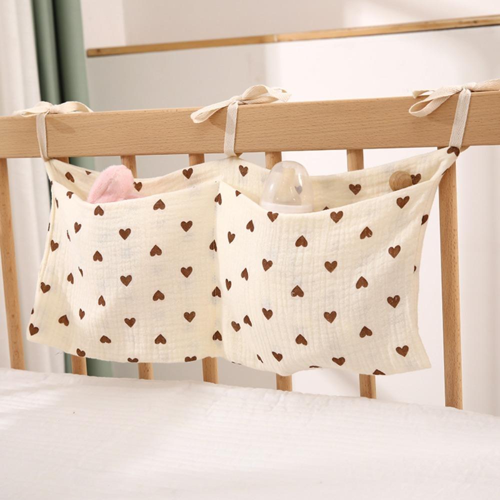 Portable Diaper Storage Bag Multi-Function Baby Bedside Bag Crib Hanging Storage Bag  Baby Newborn