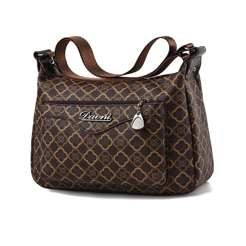 

New flower material retro trend shoulder bag small square bag 2025 28*12*17