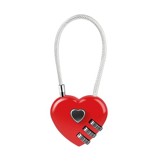 Password Lock, Wire Rope Flexible 3-Digit Combination Keyless Zinc Alloy Anti-Theft Lock for Helmets Car Baskets Luggage Wardrobes Travel Security
