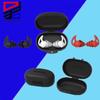 "Black PP Earplug Holder: Compact, Anti-Lost Storage Box with Lid for Cross-Border Trade"