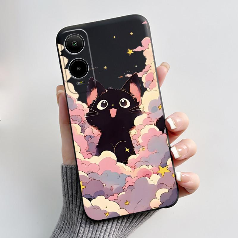 Casing For AT&T Verge (SL219A) Cricket Icon 6 Phone Case Luxury Cute Cool Boys Girls Black Matte Soft silicone Back Cover Shell