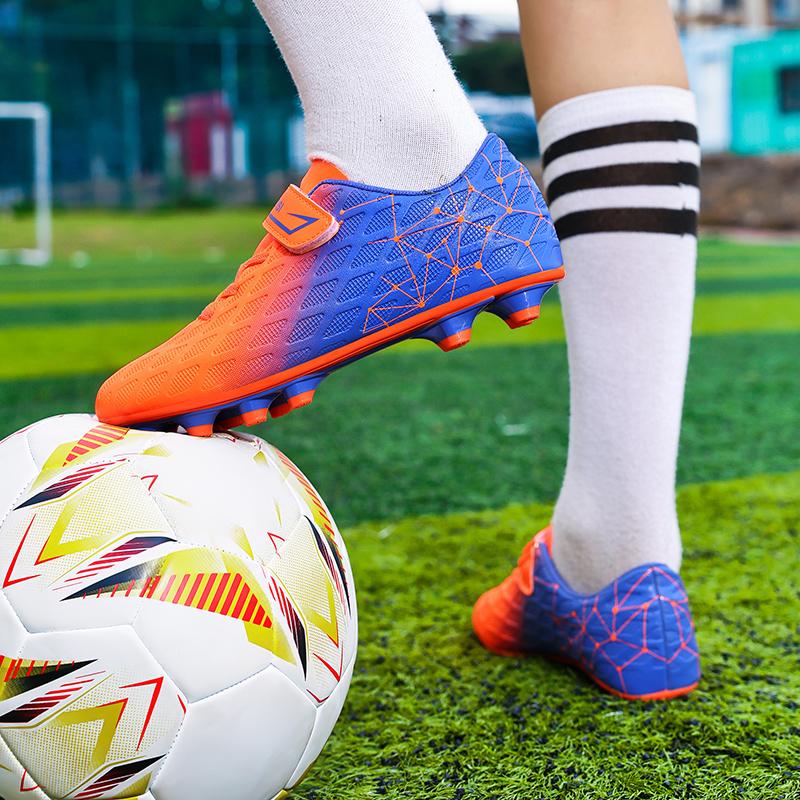 28-39 Crampons Football Garçons Caoutchouc Picots Semelle Souple Enfant Professionnel Gazon Artificiel Entraînement Crampons Football Filles